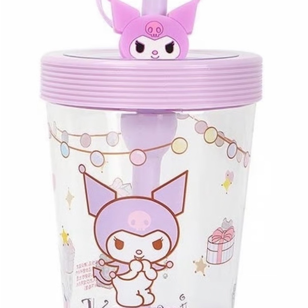 Sanrio Kuromi Pastel Purple & Pink Tumbler with Straw 💜